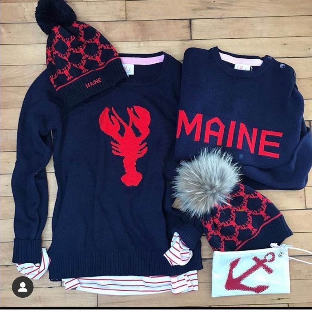 JCrew Lobster Intarsia sweater XS